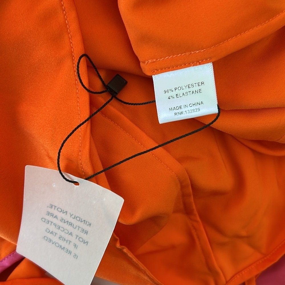 Lovers + Friends Orange Maxi Dress with Pink Bodice - Picture 9 of 9